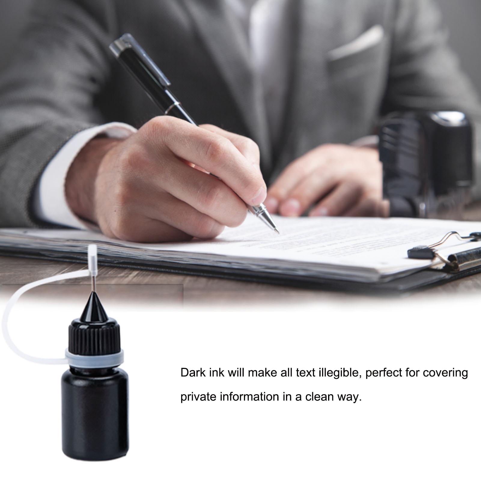 Self Inking Stamp - Recargas de tinta preta de 5ml
