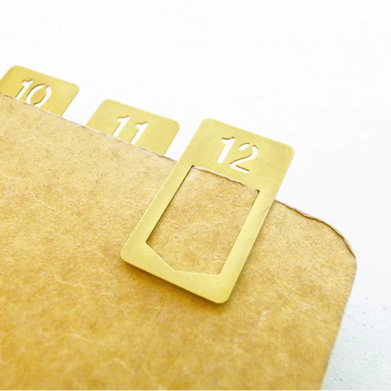 Stationery Office Supply Store - Marcador de cobre vintage para Livros,