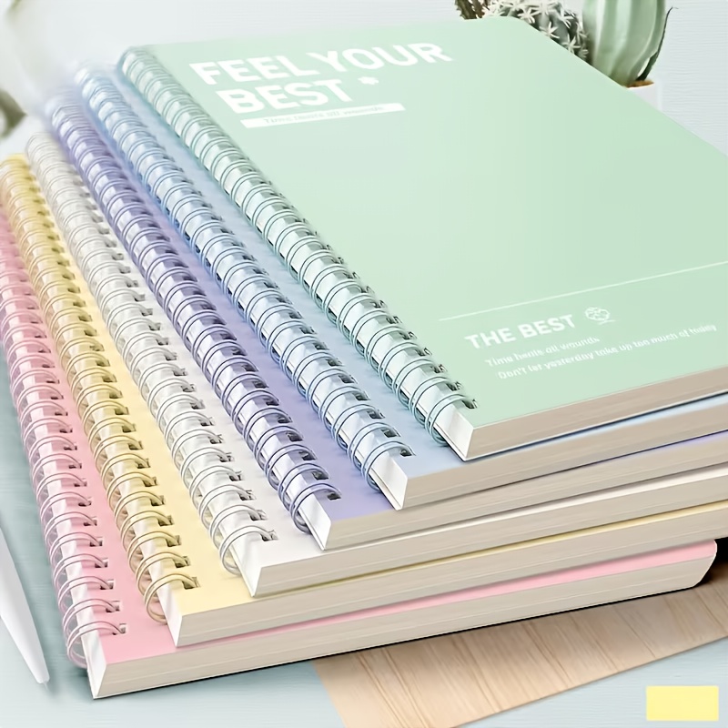 Graph Paper Pad - Caderno espiral com 6 peças, caderno