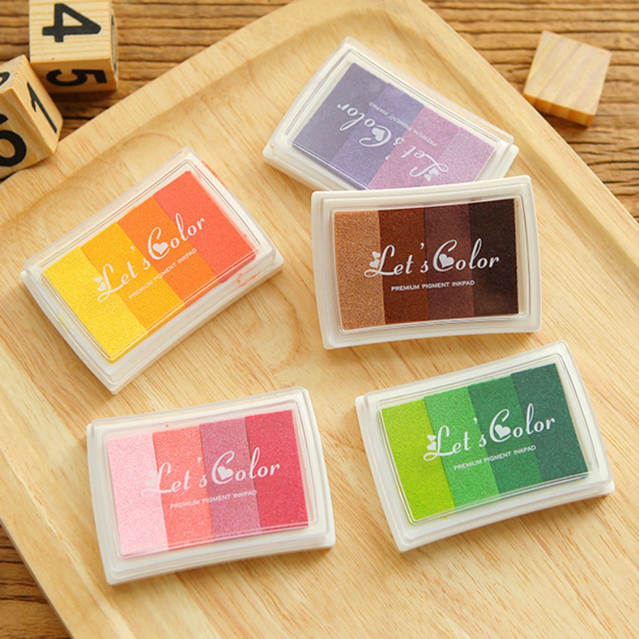 Self Inking Stamp - Almofada de Tinta Artesanal com Cores