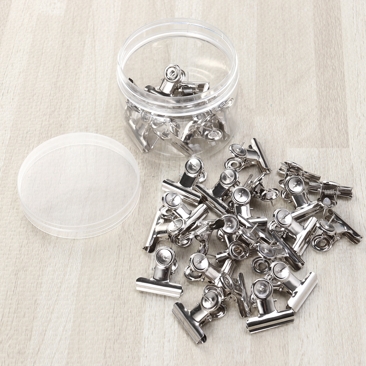 Office Stationery And Supply - 30 Clipes de Papel Redondos Pretos