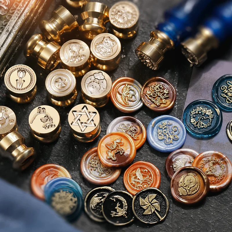 Wax Seal Stamp Kit - Carimbos de Cera com Padrão de