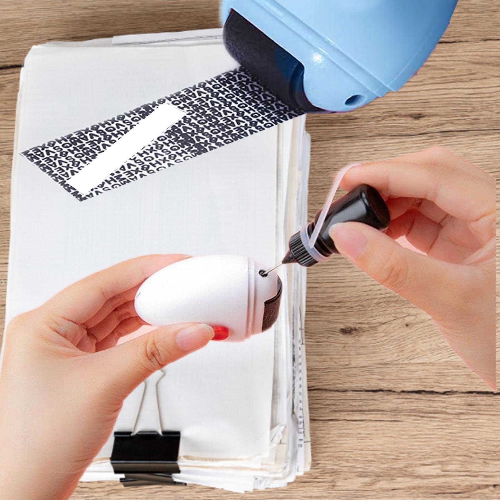 Recargas de tinta preta de 5ml - Self Inking Stamp avaliação e preço