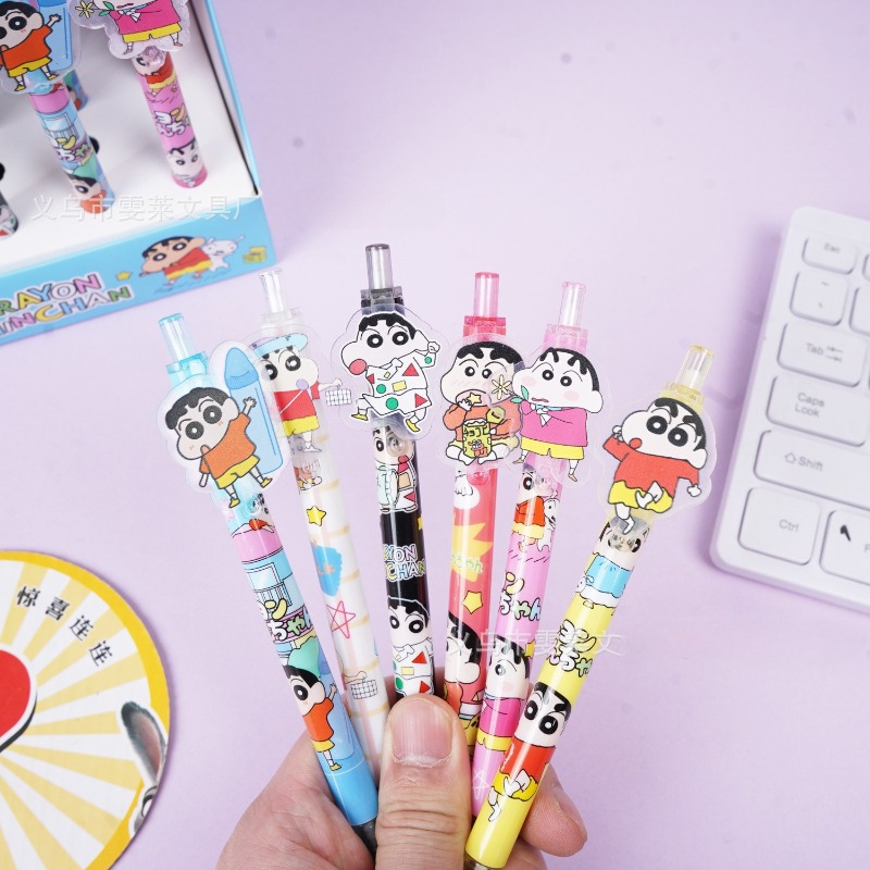 Caneta Gel Cartoon Crayon Shin - Office Stationery And Supply avaliação e preço