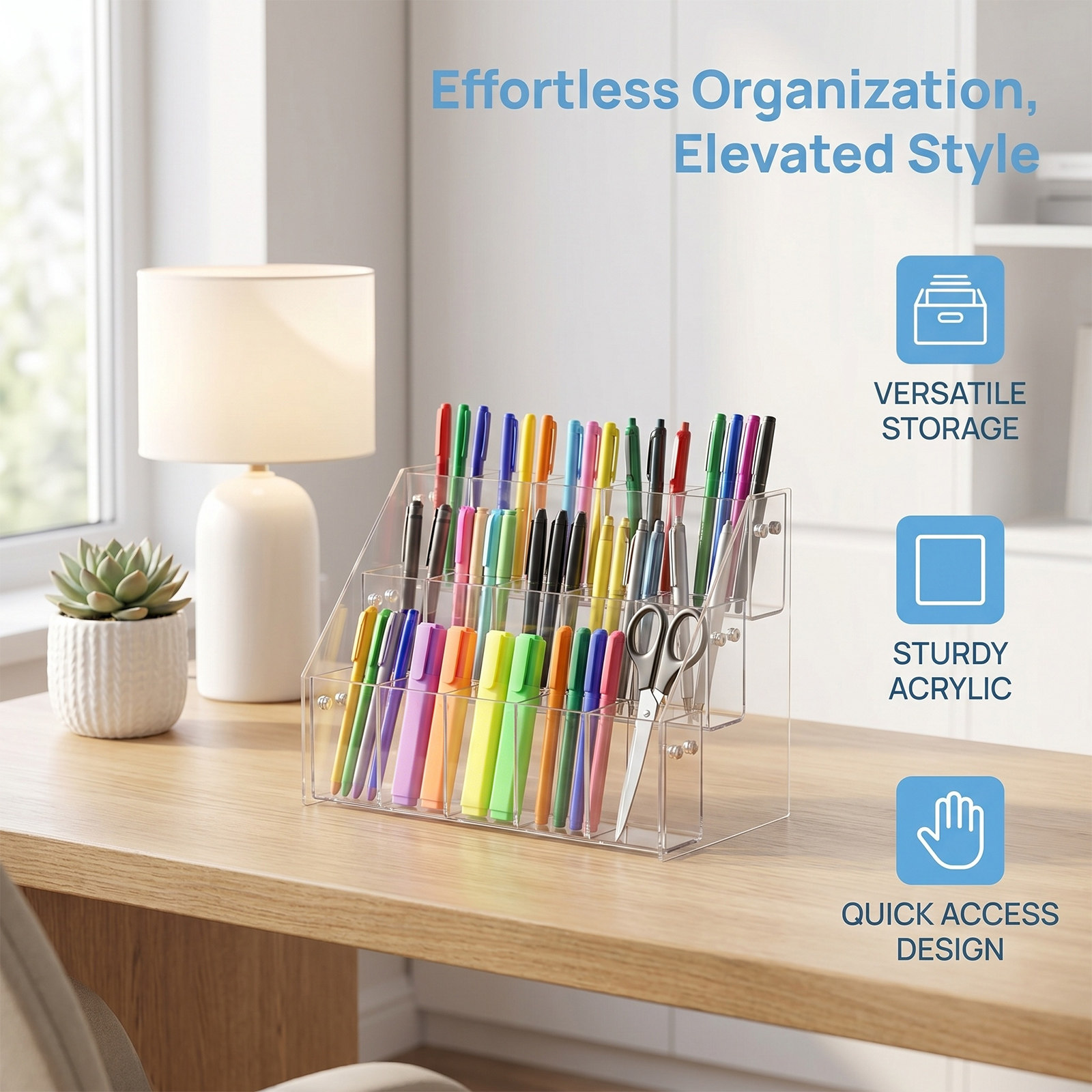 Suporte Moderno de Acrílico Tr - Stationery Office Supply Store avaliação e preço