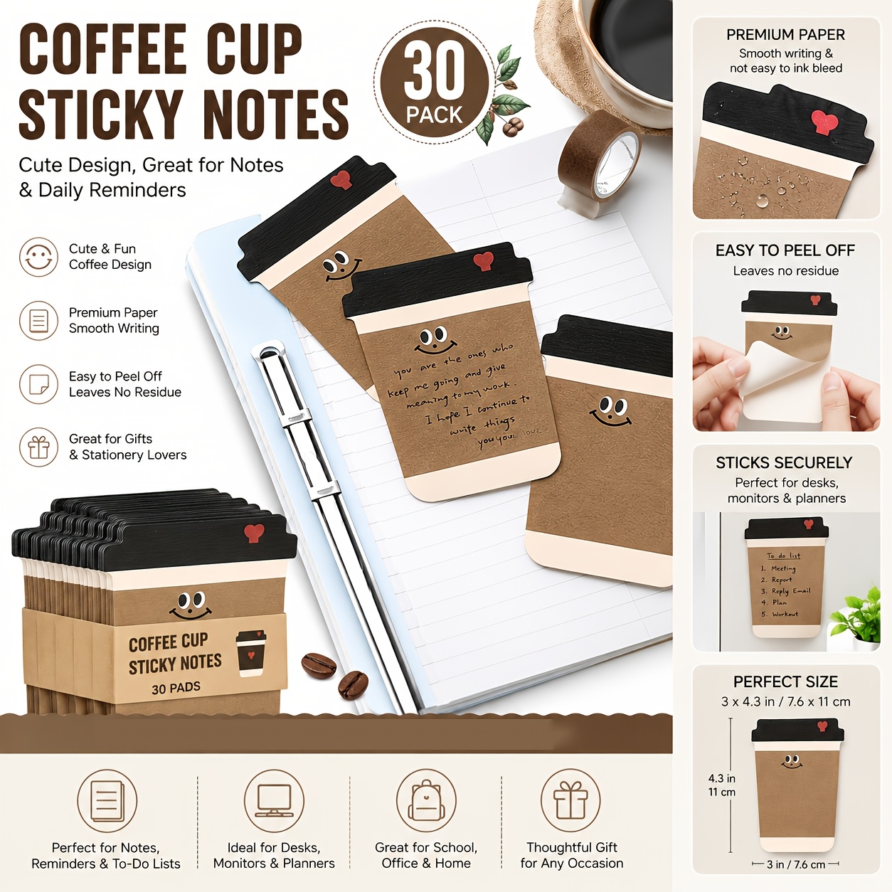 Bloco de Notas Adesivas com Pa - Graph Paper Pad avaliação e preço
