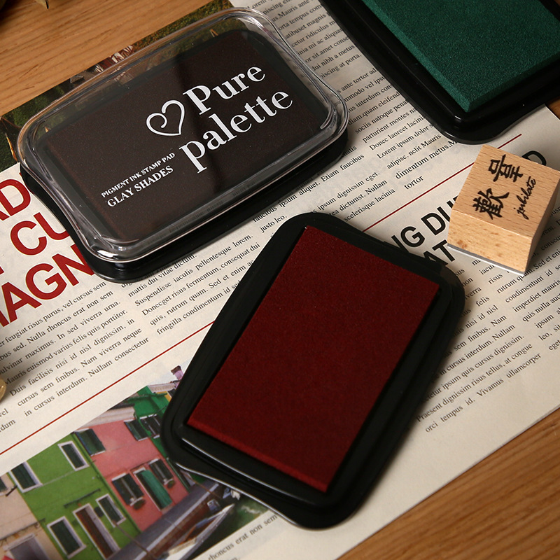 12 cores vintage cor sólida ta - Self Inking Stamp avaliação e preço