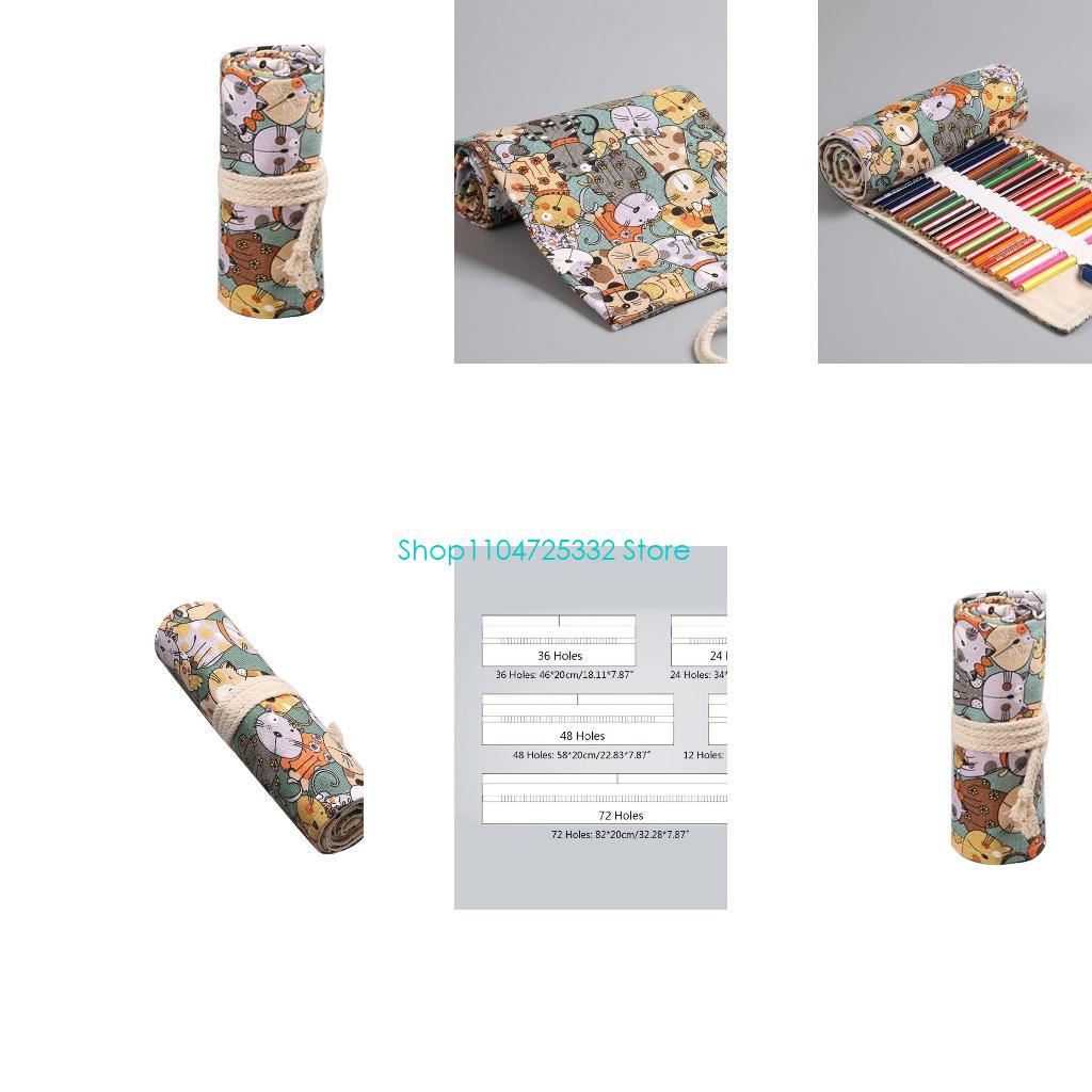 P5ea desenho animado para gato - Pen Pouch Roll avaliação e preço